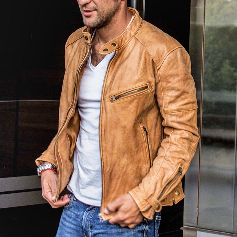 Men's New Trends PU Leather Jacket