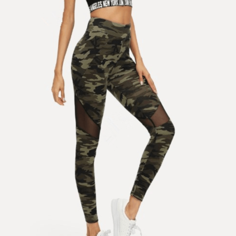 Ladies Cut-Out Mesh Leggings | Beauty and Trends 